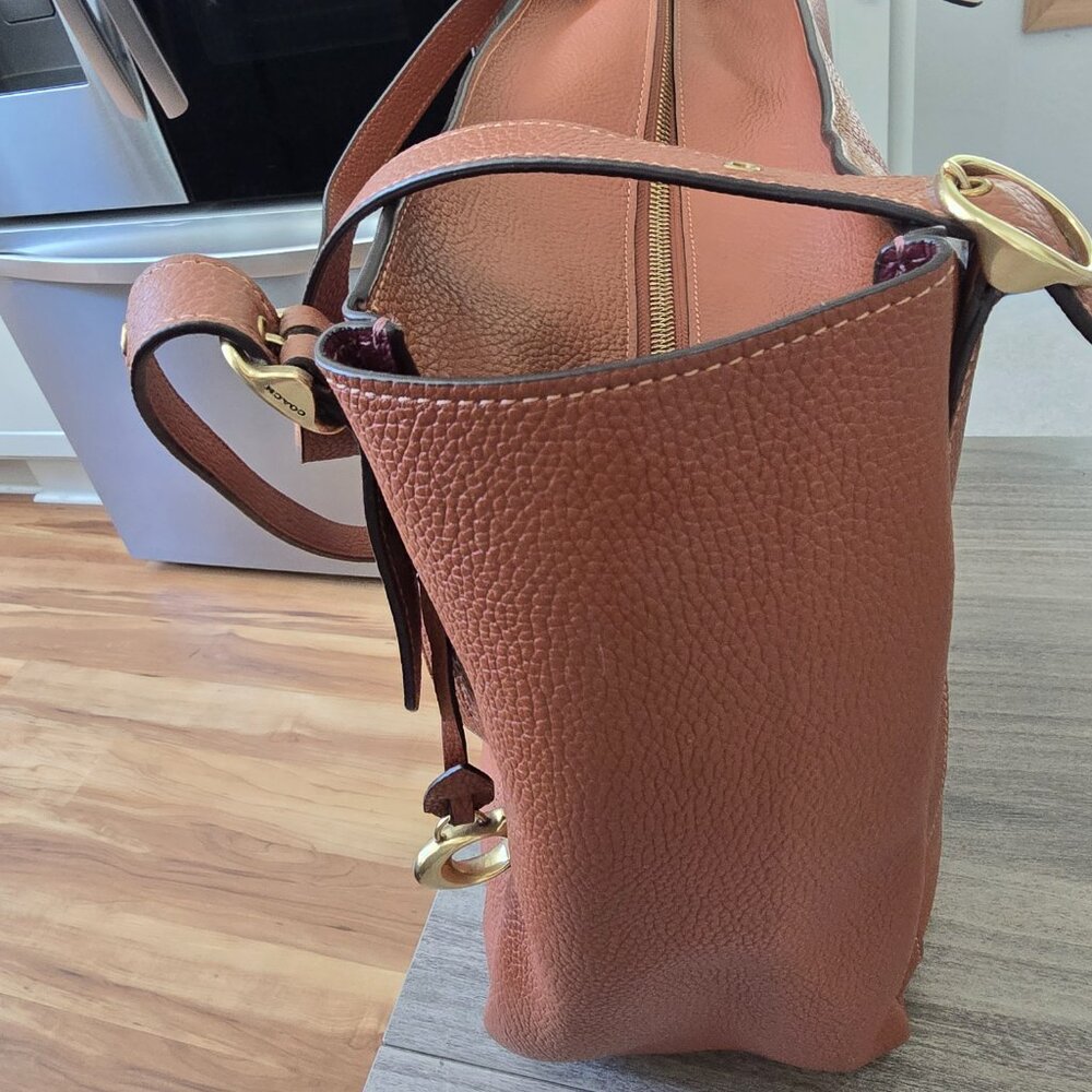 Coach Alana Saddle Brown Tote - Picture 5 of 14